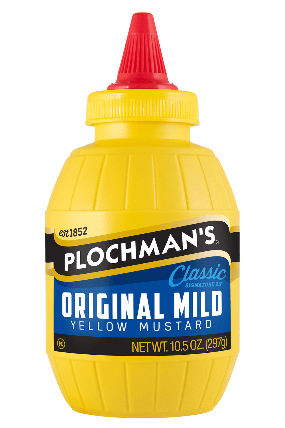 Plochman's Original Yellow 10.5oz barrel bottle