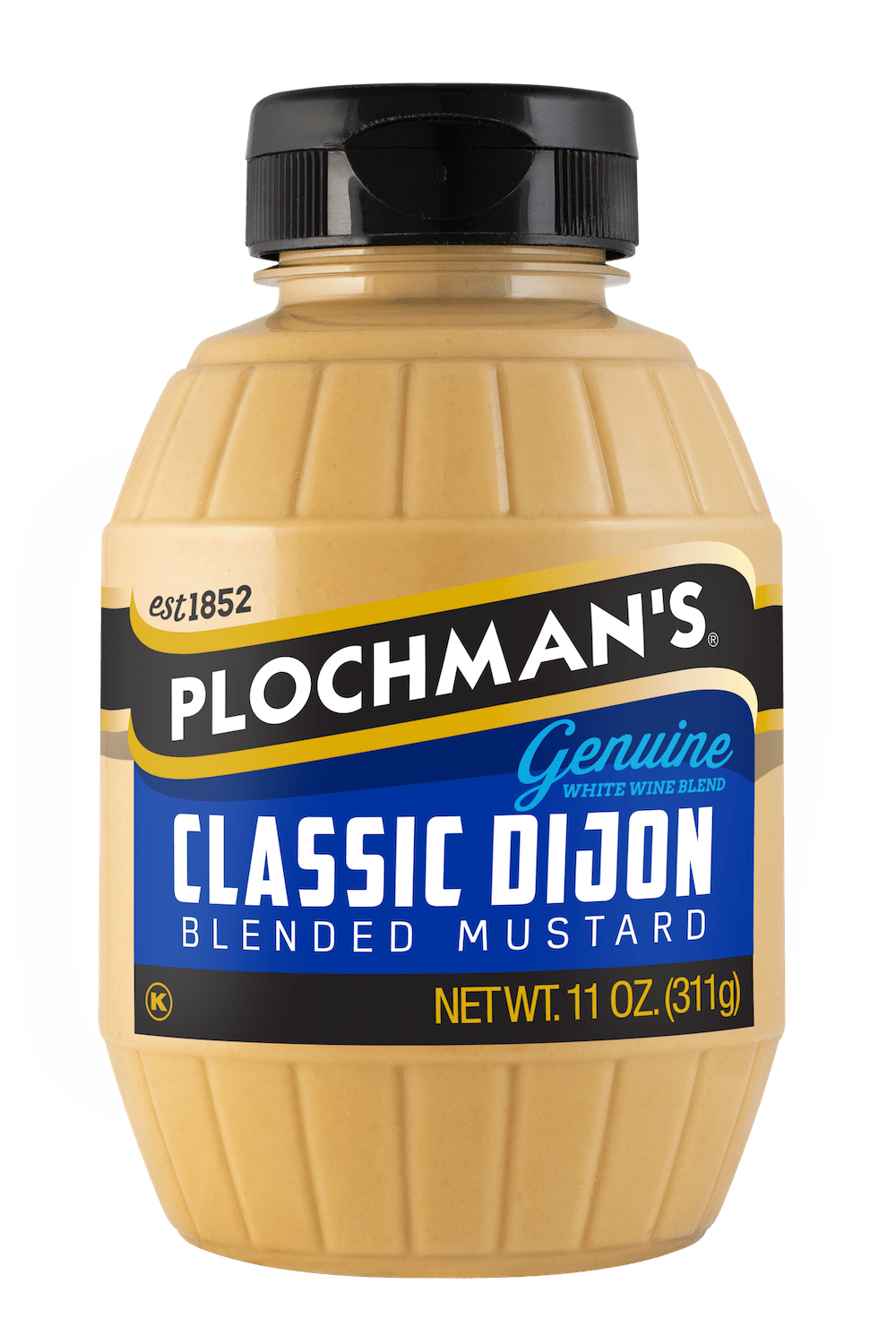 Classic Dijion mustard in 11oz barrel bottle