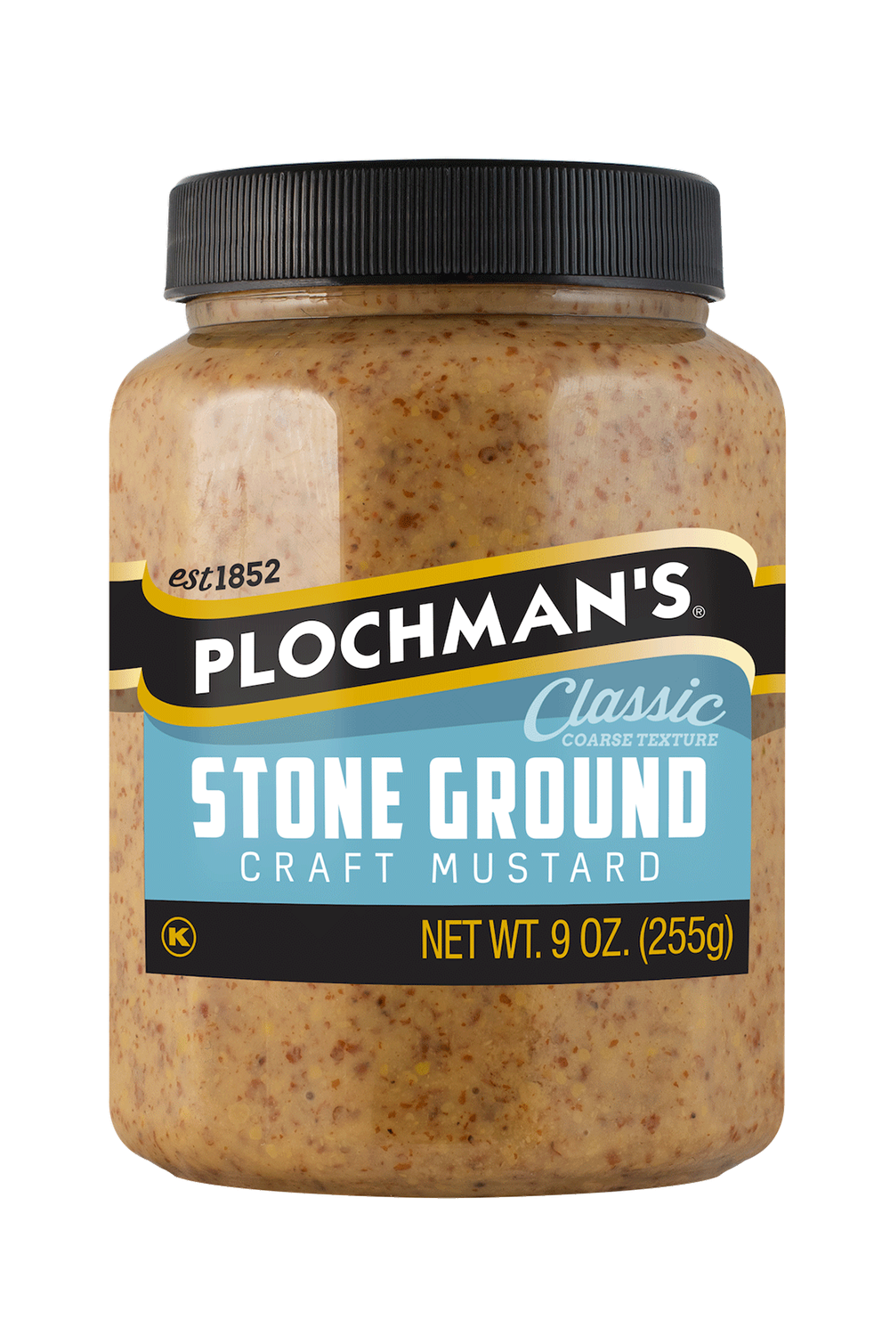 Plochman's Stone Ground mustard in 9oz bottle