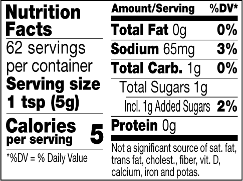 Tequila Blend nutrition facts