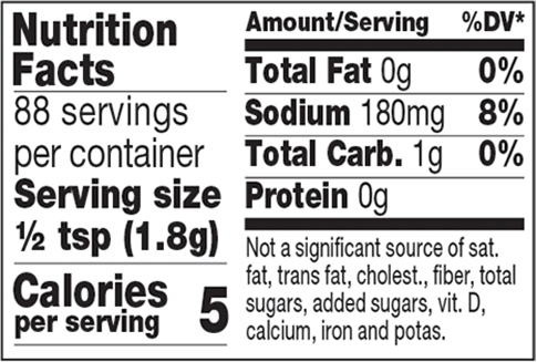 Mexican Chipotle Mustard Mixer Nutrition Facts