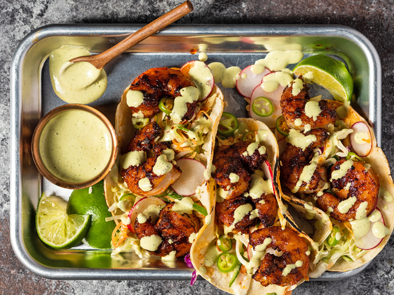 Tequila Grilled Shrimp Tacos