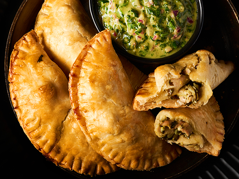 Mustard Chimichurri Chicken Empanadas